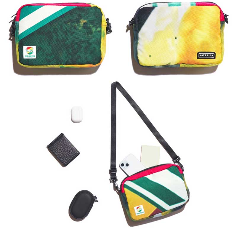 オフィシャルショップ「12JEF」限定 アップサイクルサコッシュバッグ