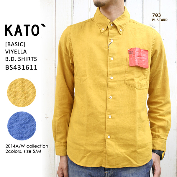 KATO｀ BASIC(カトーベーシック/Men's) ビエラボタンダウンシャツ