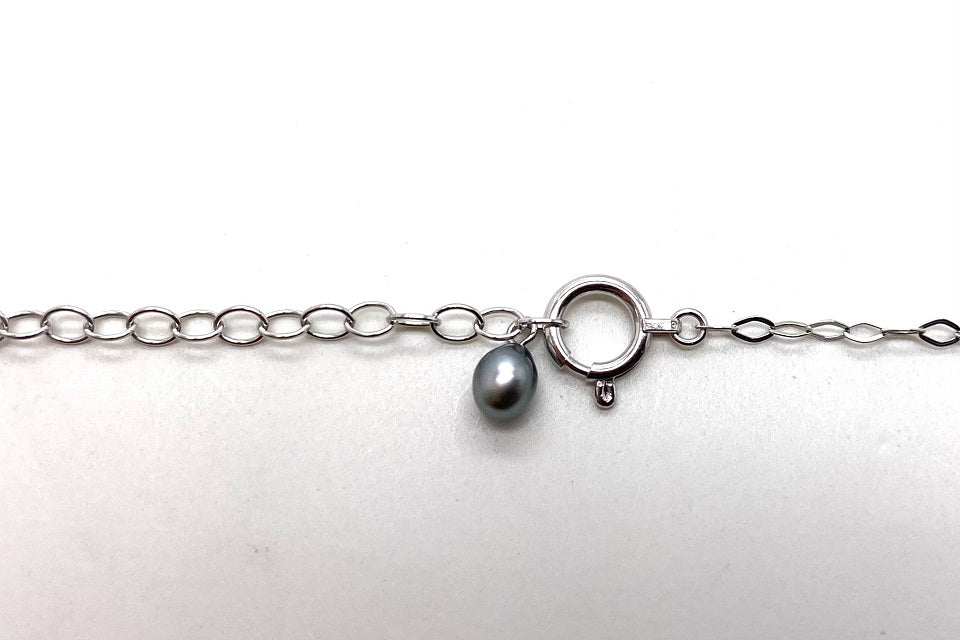 Black Keshi Pearl K14WG黒蝶ケシパールペンダント (NO.48323) – JEX