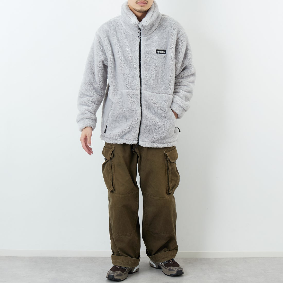 phenix [プラスフェニックス] 別注 ボア フリースジャケット [POO