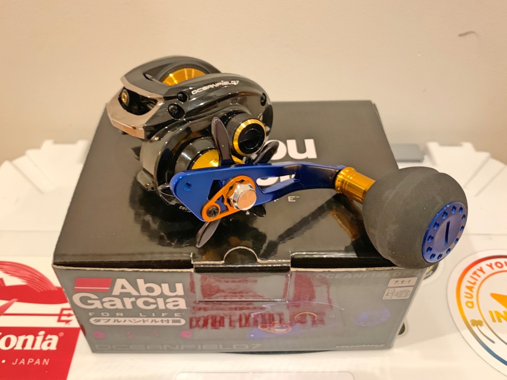 ABU オーシャンフィールド7 船からのタコエギの釣りにも軽くて良い