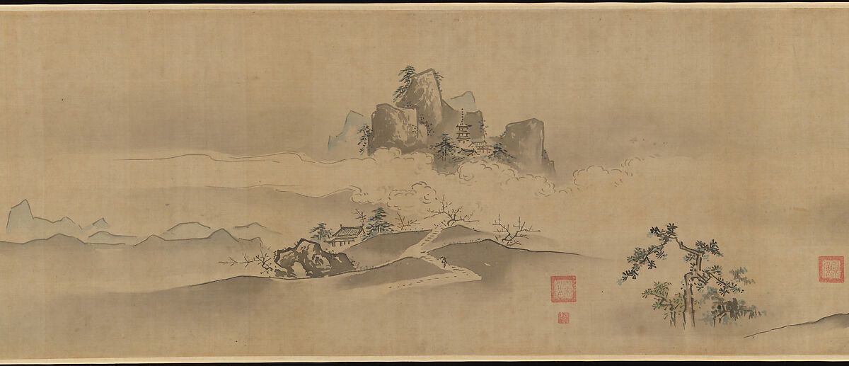 潇湘八景図巻 Eight Views of the Xiao and Xiang Rivers】江戸時代‐狩野