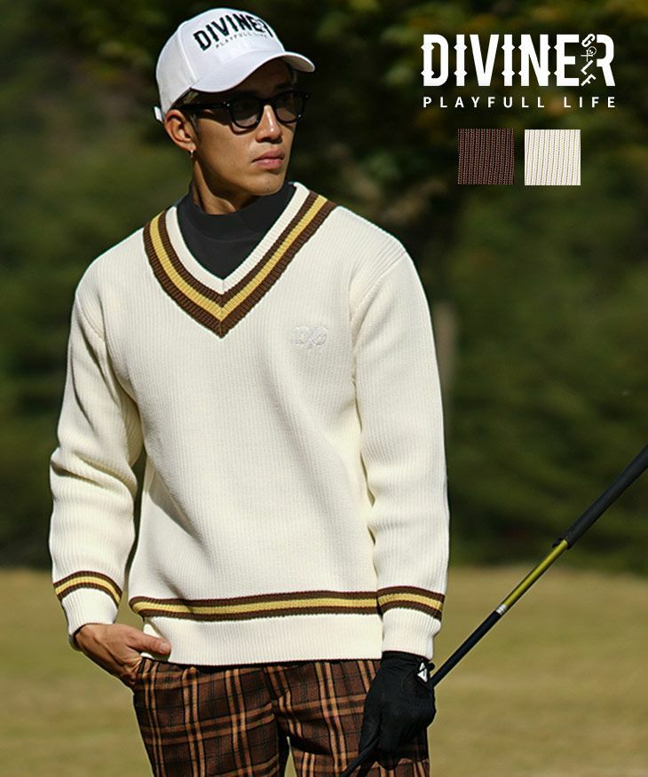Vネックニット DIVINER GOLF ｜【公式】joker（ジョーカー）
