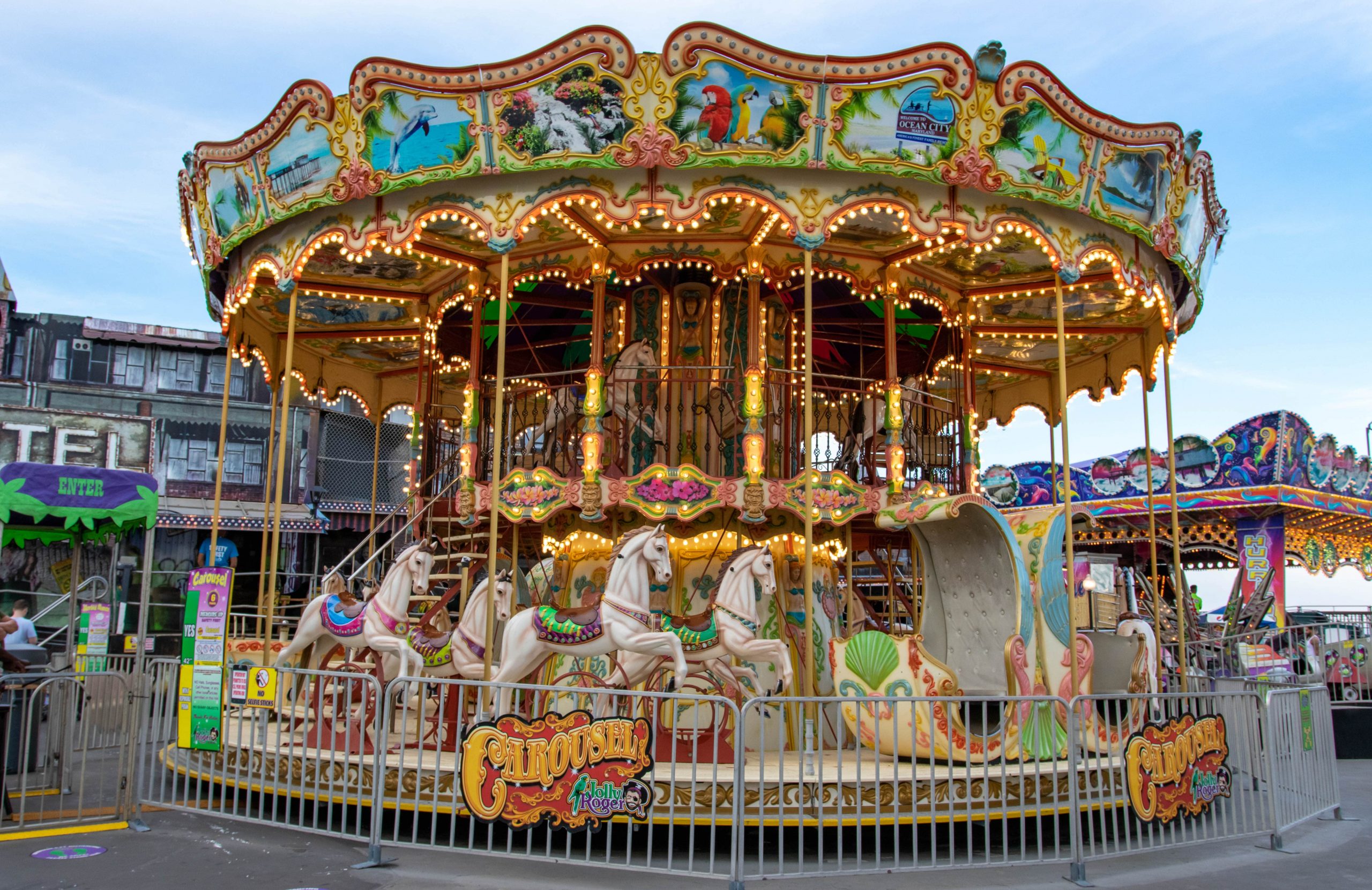 Double Decker Venetian Carousel | Jolly Roger Pier Rides