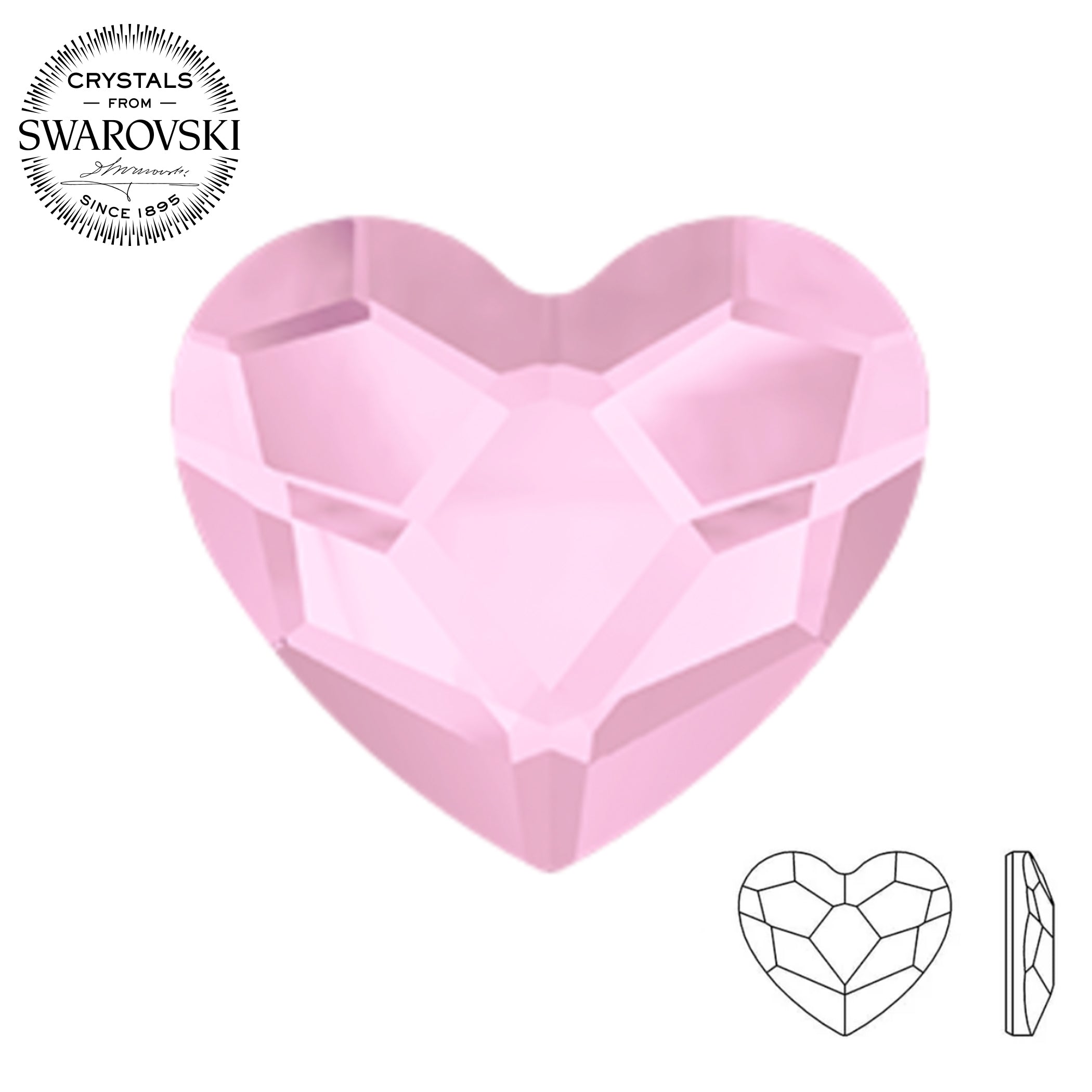 Swarovski® Heart (Flat Back) ROSALINE – Johens®