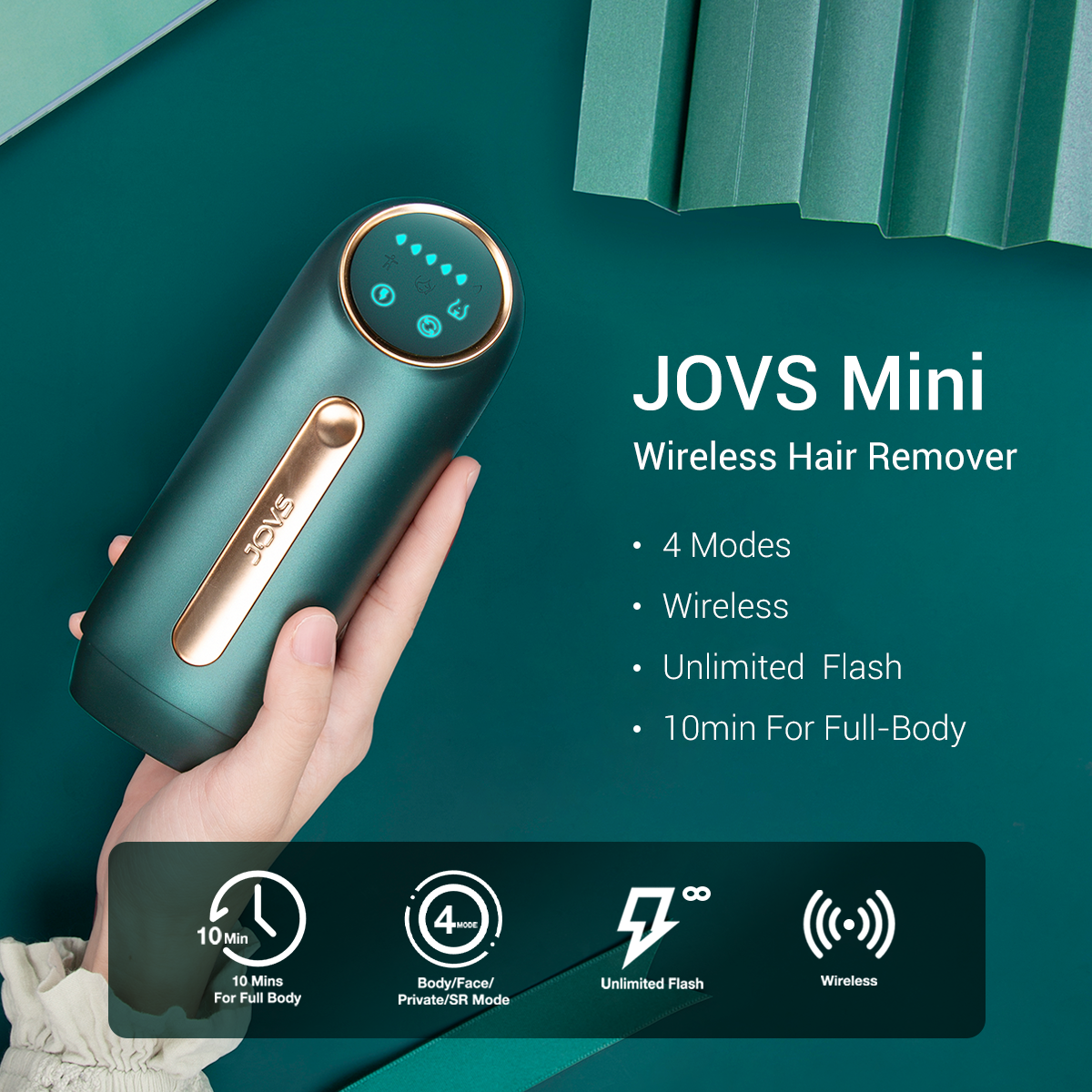 新品 JOVS Mini 脱毛器 コードレス JOVS mini D937 JOVS MINI 脱毛器