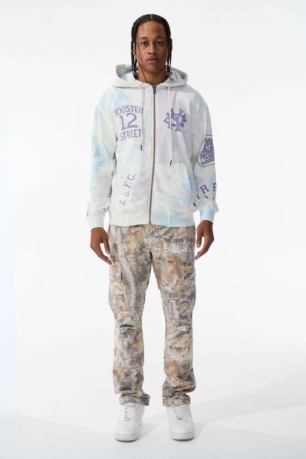 Wooster Zip Up Hoodie (Cream)