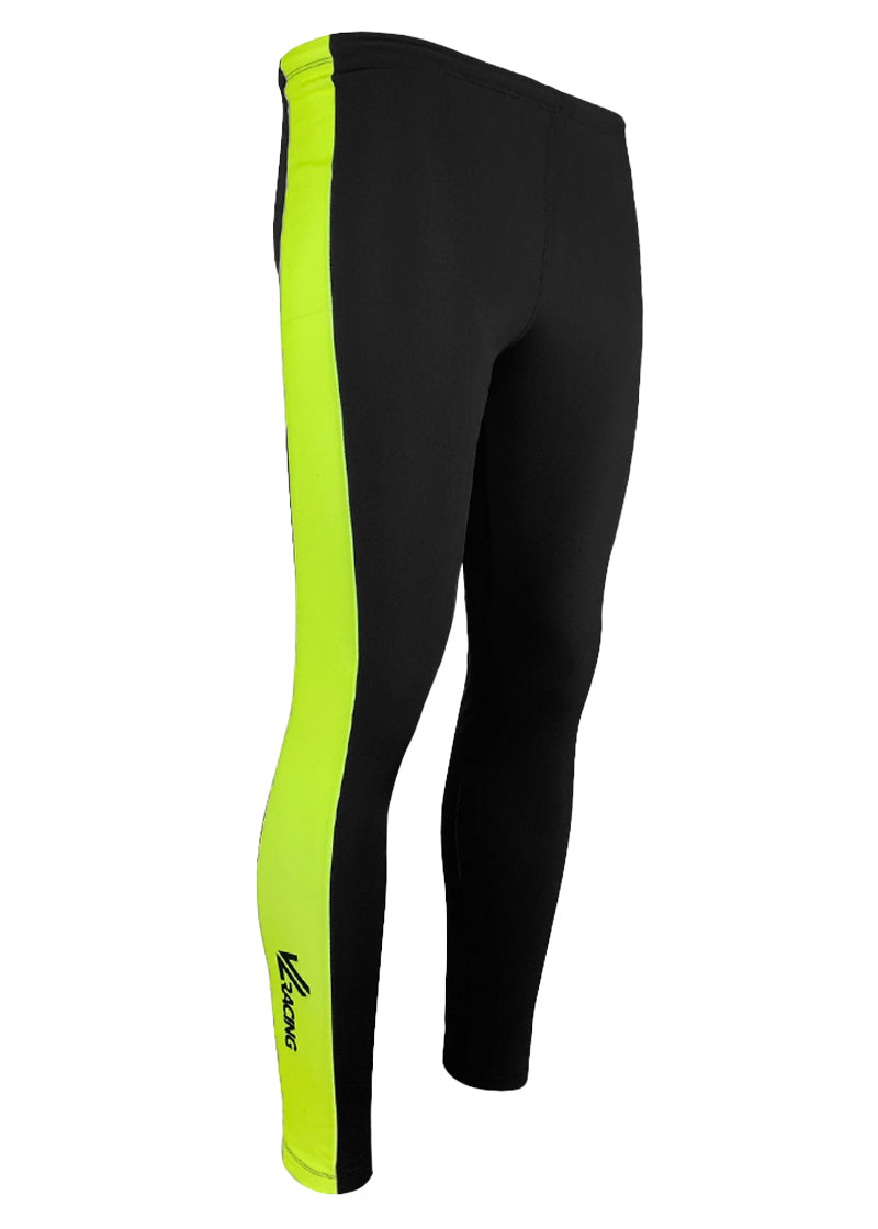 Unisex Thermo Vertical Tights Black/Hi-Viz - JLAthletics