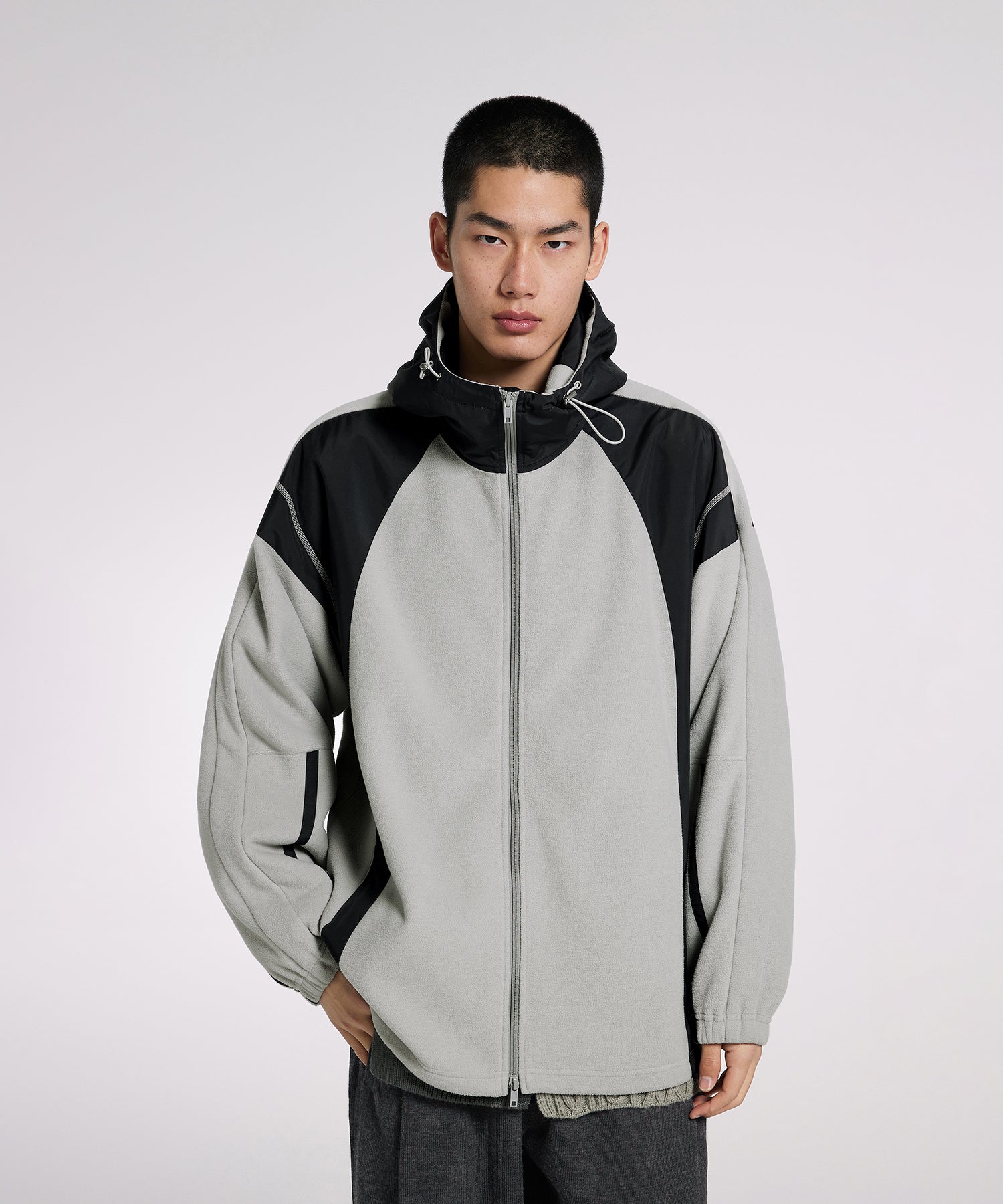 CROQUIS]Contrast Active Fleece Jacket – JNBY ONLINE STORE