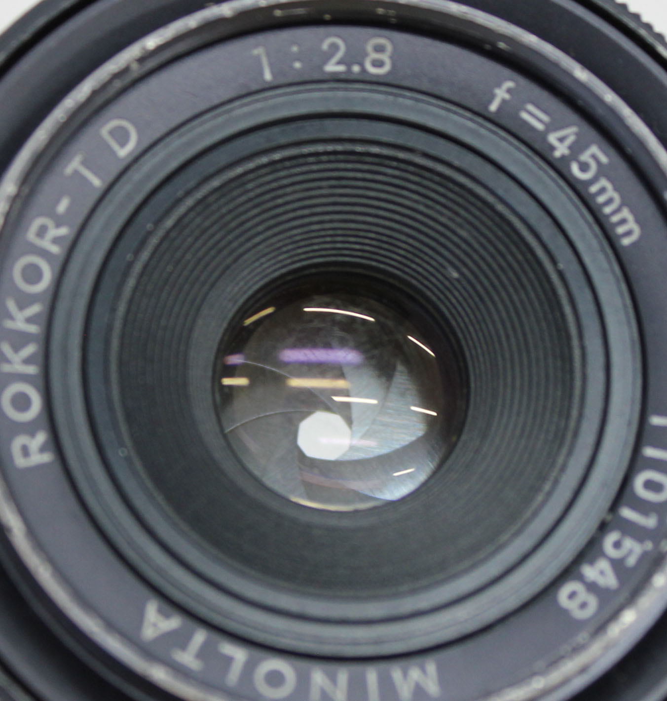 Minolta Rokkor-TD 45mm F/2.8 MF Pancake Lens for SR Mount from