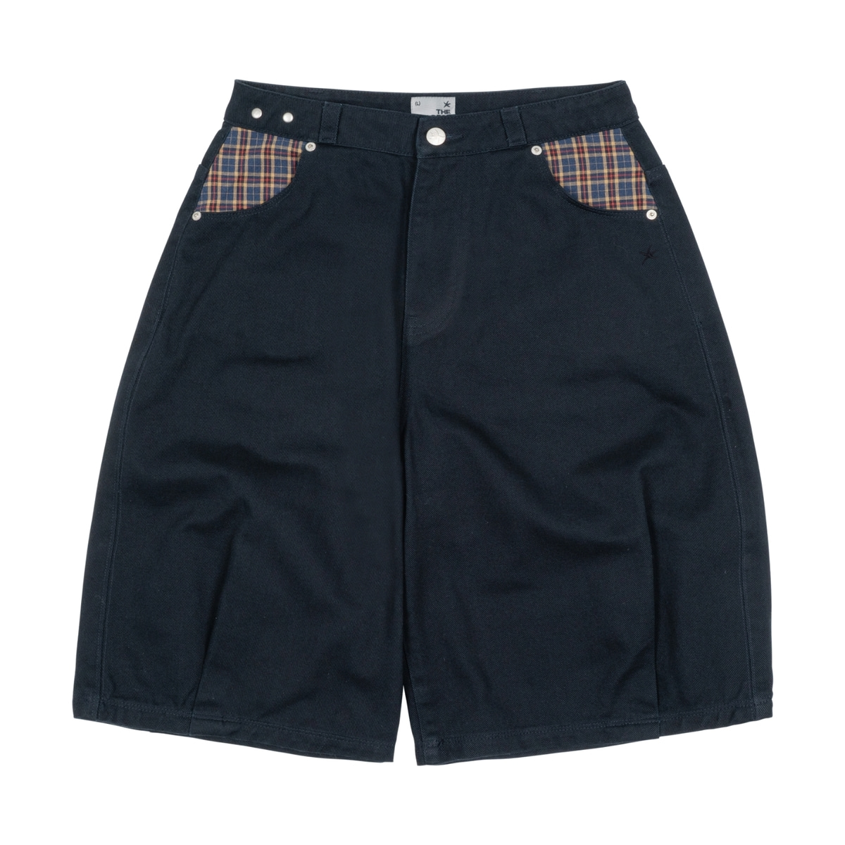 TCM check pocket half pants (navy) | Thecoldestmoment(더콜디스트모