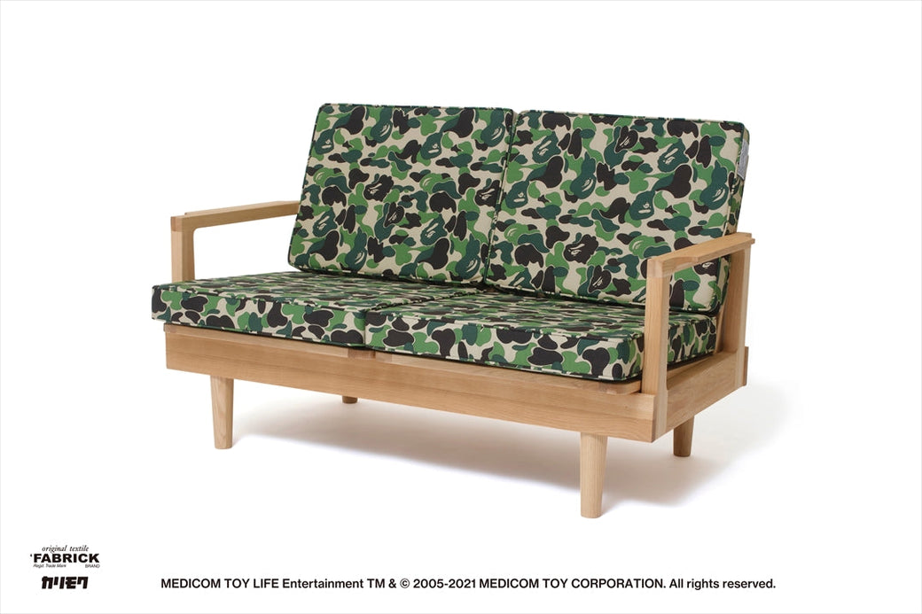 BAPE X FABRICK X KARIMOKU 】ABC CAMO TWO SEAT SOFA BAPE HOME