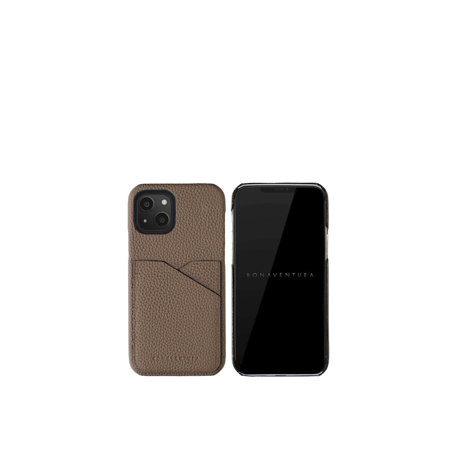 iPhone 13) バックカバーケース シュリンクレザー