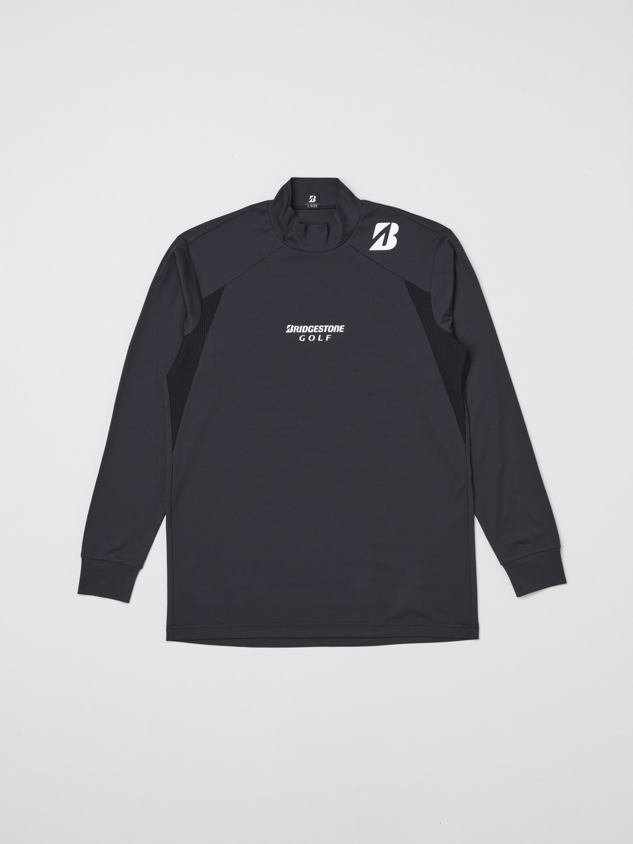 25年秋冬 【B-01】 長袖モックネックシャツ(M WH(ホワイト)): アパレル