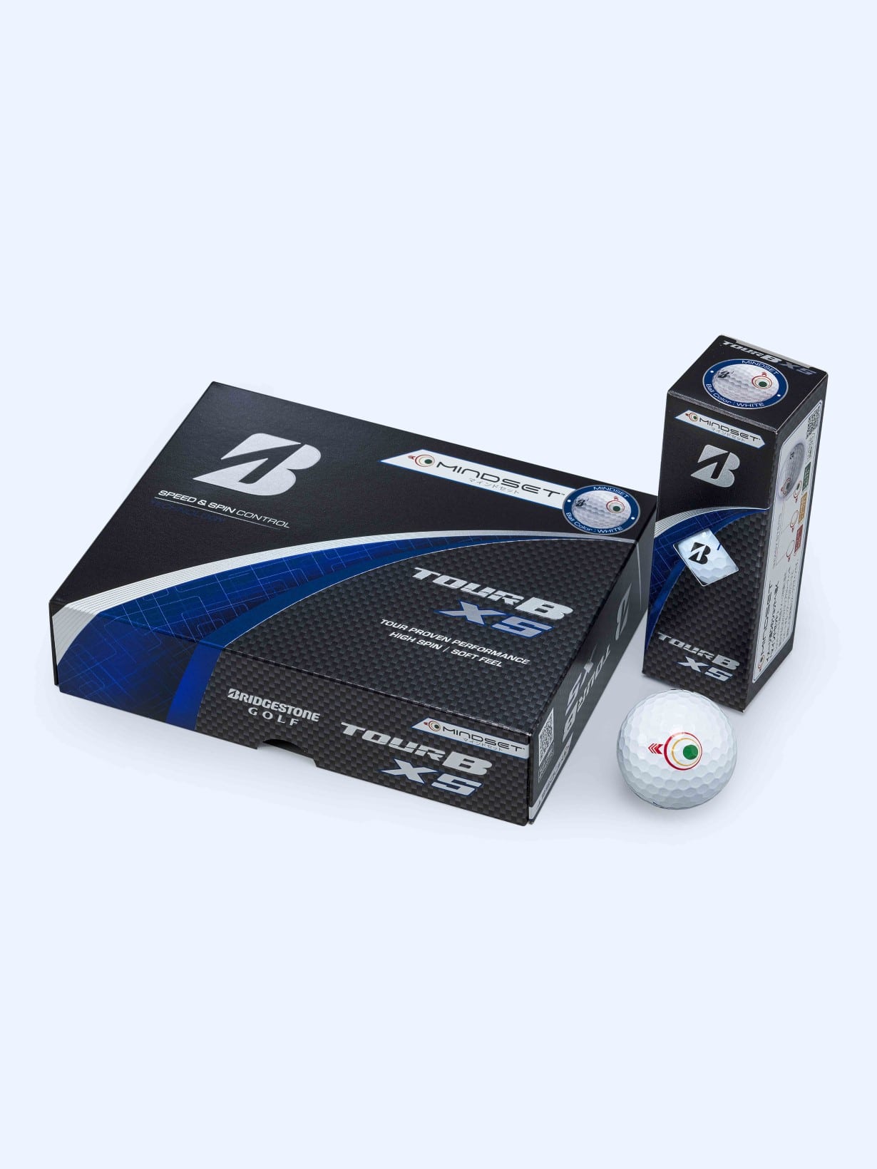 TOUR B XS（ホワイト） マインドセット [1ダース：12個](ホワイト