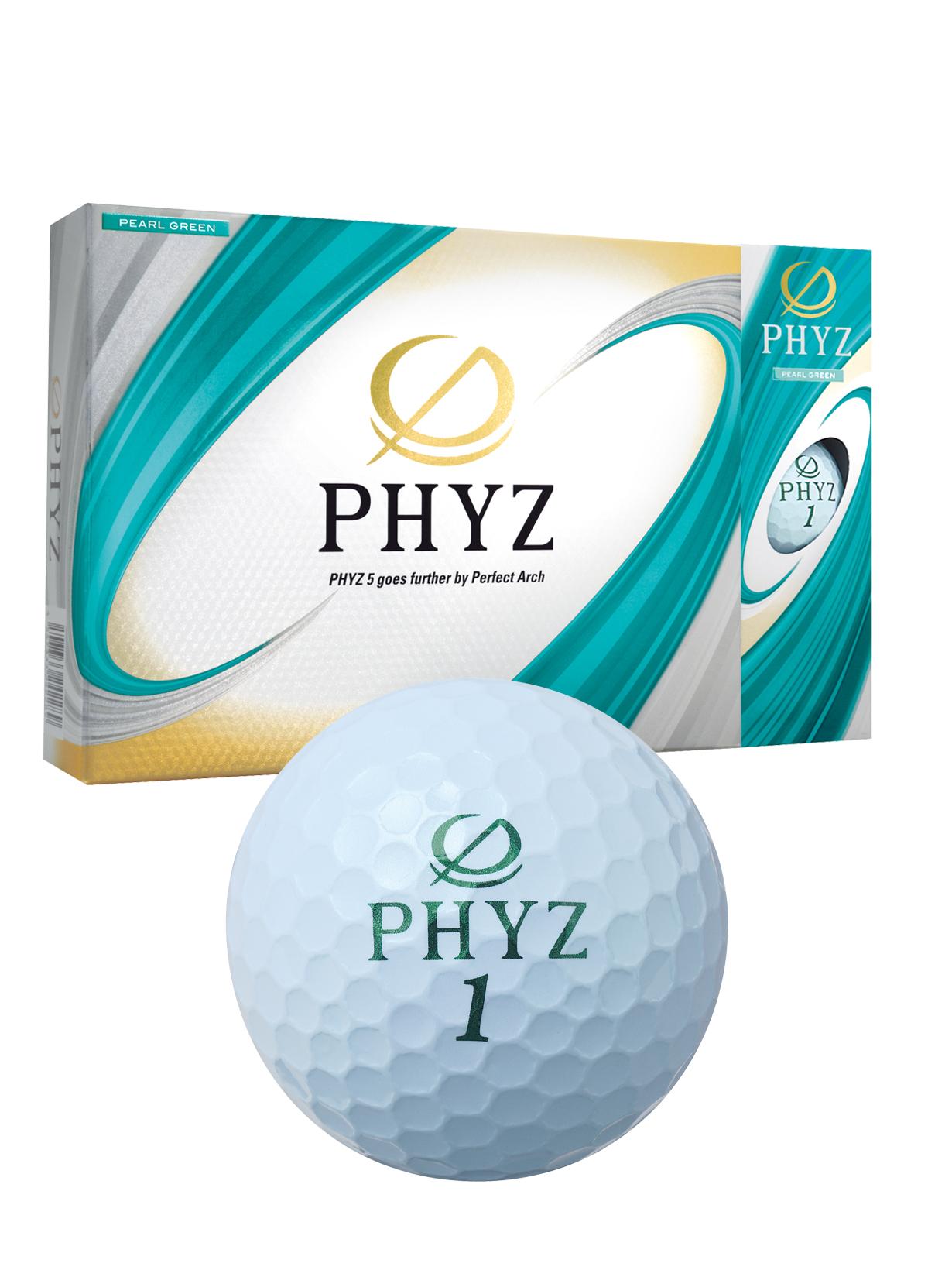 無料オウンネーム】PHYZ 5（パールグリーン） [1ダース：12個](パール
