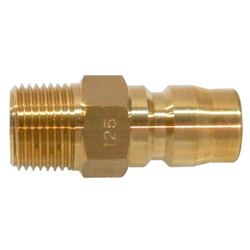 3TPM BRASS TSPカプラ プラグ (メネジ取付用) 真鍮製 日東工器 おねじ