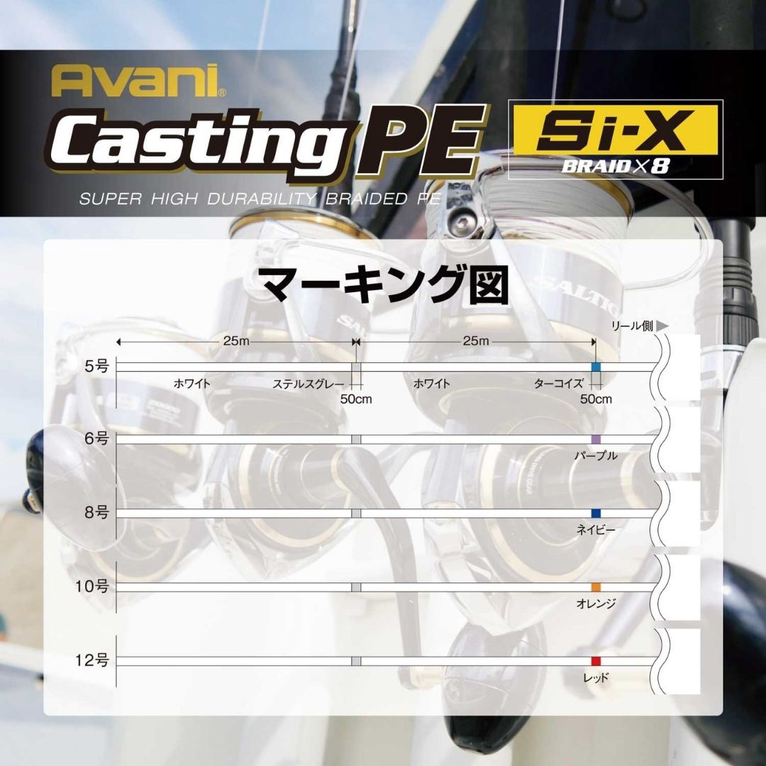 300m 12号 キャスティングPE Si-X 1個 VARIVAS 【通販モノタロウ】
