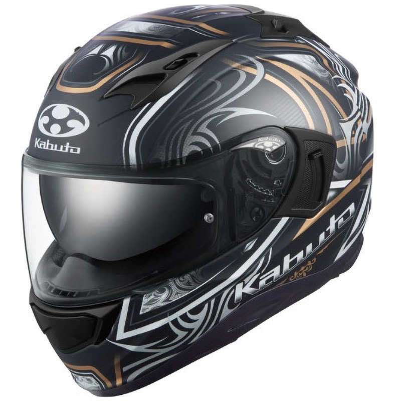 KAMUI 3 JAG OGK KABUTO フラットブラックゴールド色 XS - 【通販