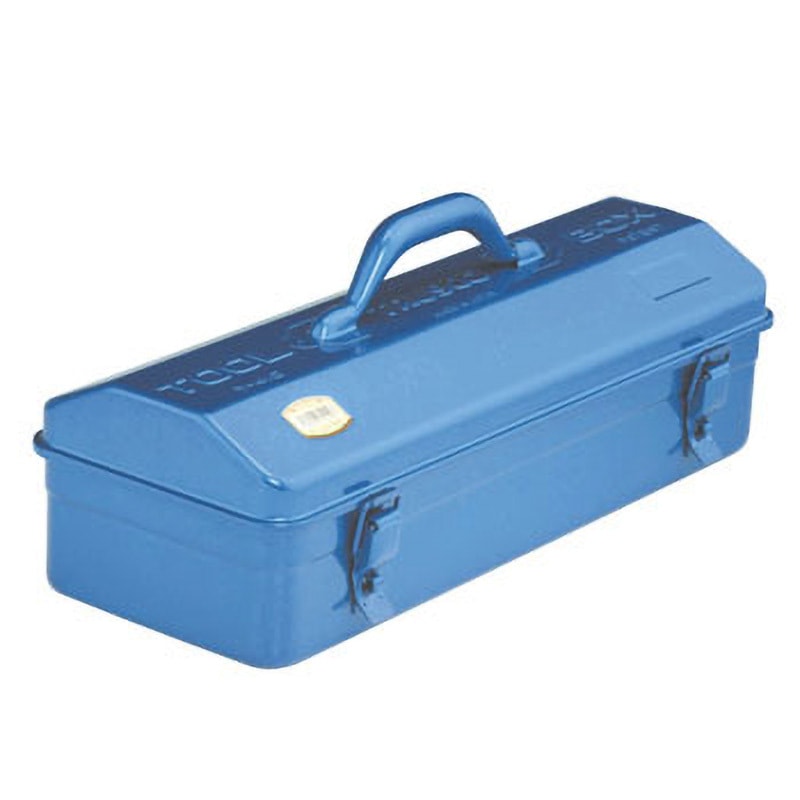 Y-410-B 山型工具箱 TRUSCO スチール ブルー色 外寸(幅×奥行×高さ)433