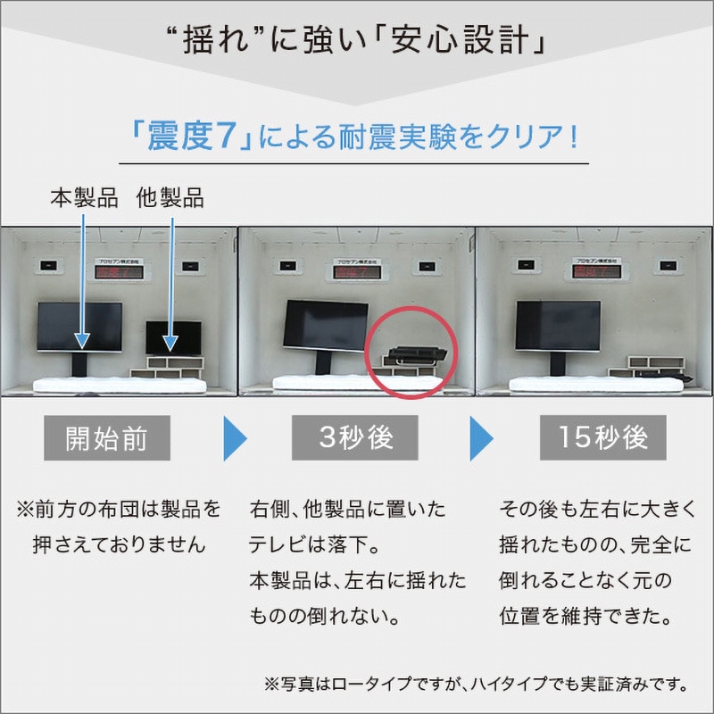 SWAT-H-TWAT-BK 壁寄せテレビスタンド ハイスイングタイプ ロー・ハイ