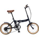 16インチ折りたたみ自転車 シマノ製6段変速 MF103 MYPALLAS 折畳み