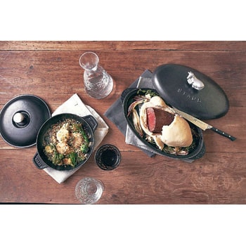 40509579 ストウブ ラウンドホットプレート(蓋付) STAUB(ストウブ