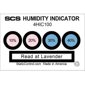 4HIC100 湿度表示カード 相対湿度10% 20% 30% 40% DESCO 1パック(100枚
