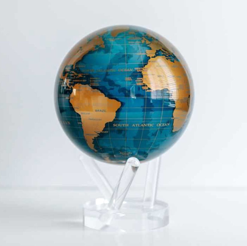 MOVA Globe (モバグローブ) 光で回る不思議な地球儀｜世界地図｜電池も