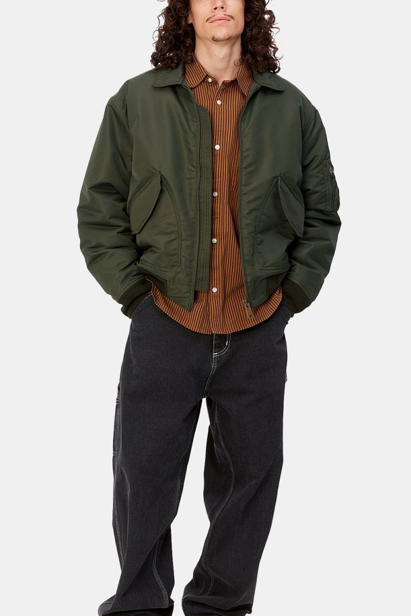 Carhartt Wip Olten Bomberジャケット（植物/煙緑） – Number Six