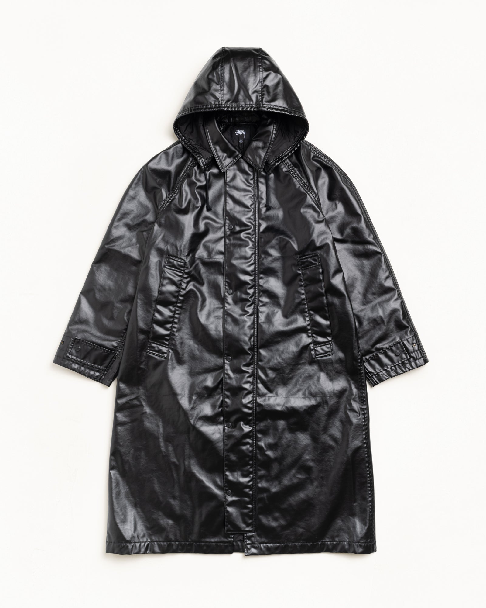 Coated Field Coat – Black | Outerwear | Stüssy Japan