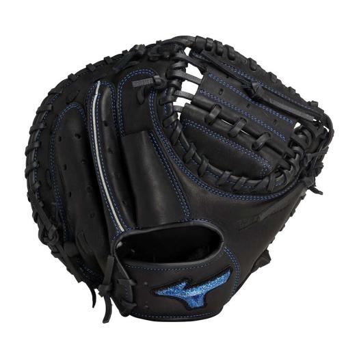 ミズノ キャッチャーミット 軟式用 黒 ブラック/右投げのみ】MIZUNO