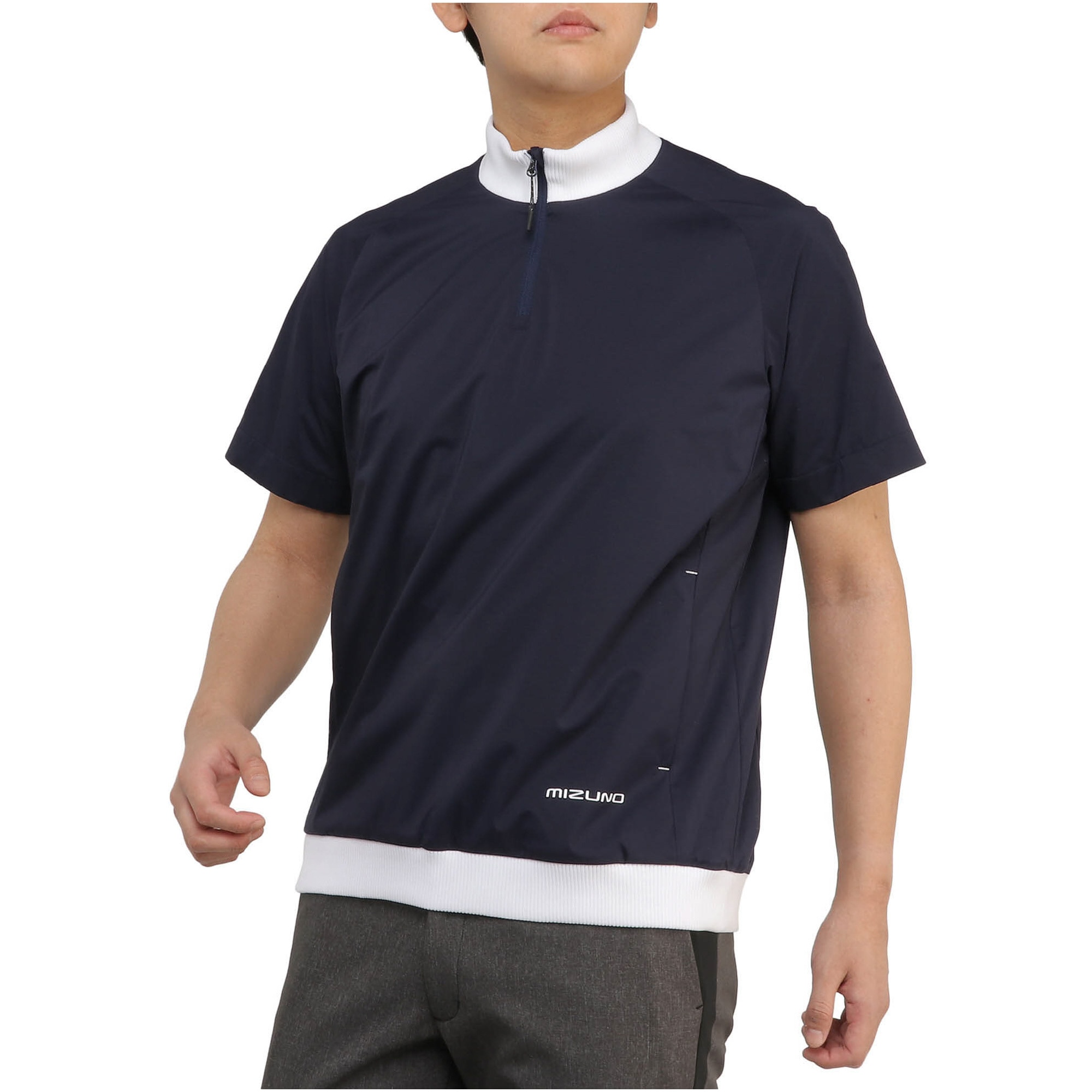 はっ水ハーフジップアップブルゾン(袖取り外し)|E2MEA502|アウター