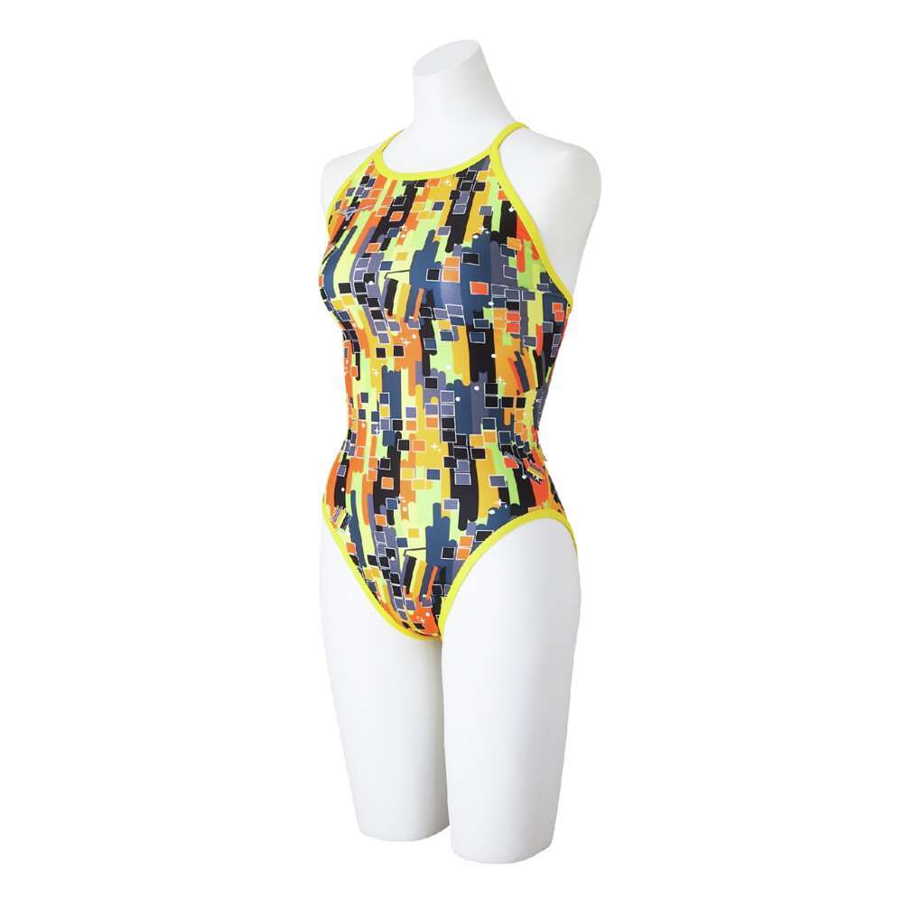 Rikako Ikee collection】競泳練習用ミディアムカット|N2MAC267|競泳