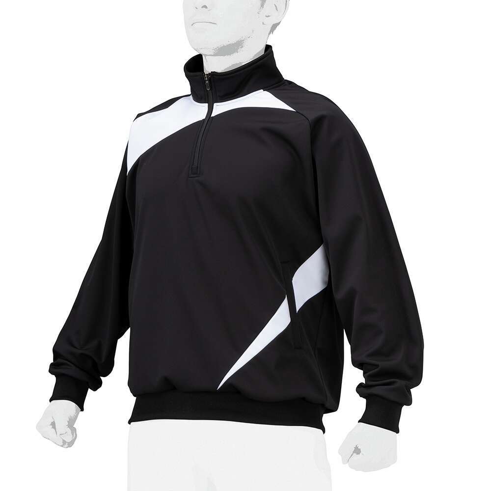 ストレッチ／防風】テックシールドジャケット(ハーフZIP)|12JEBV01