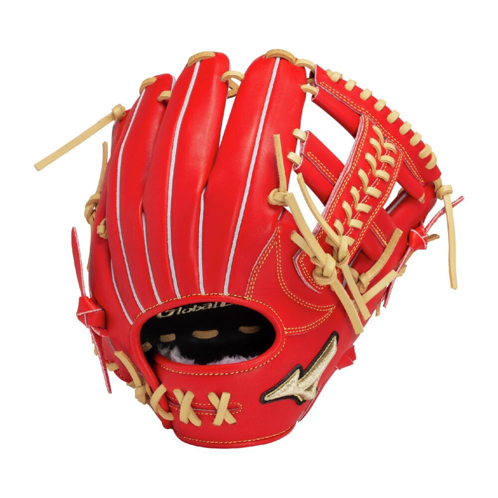 Mizuno 硬式グローブ レッド グローバルエリート JAPAN Mizuno Global