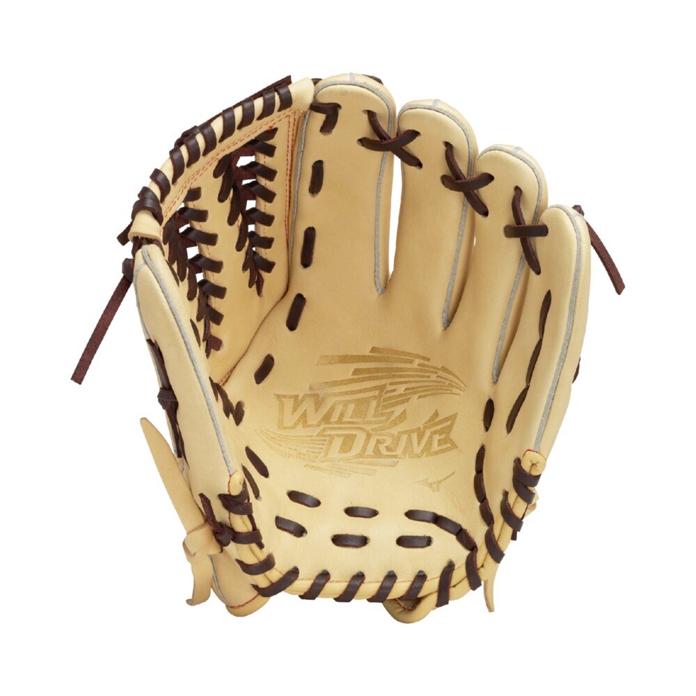 極美品✨Mizuno Will Drive 軟式グローブ クリーム色 少年野球 右投げ