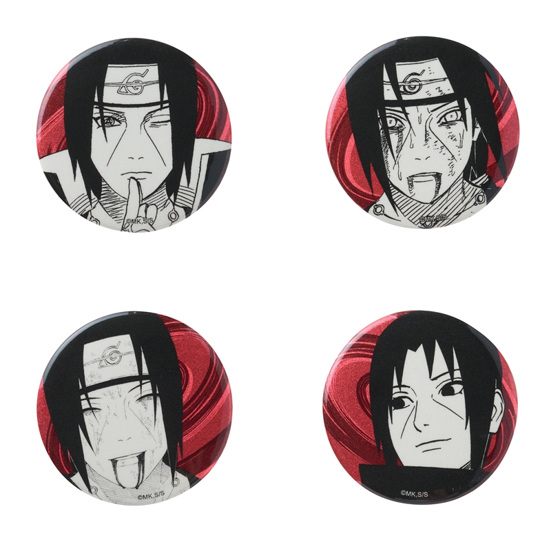 NARUTO－ナルト－』缶バッジ4個セット EMOTIONS うちは