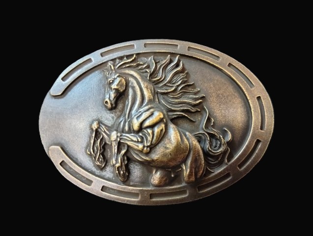 JUN COMPANYオリジナルデザイントップバックル 【暴れ馬】 JC-007