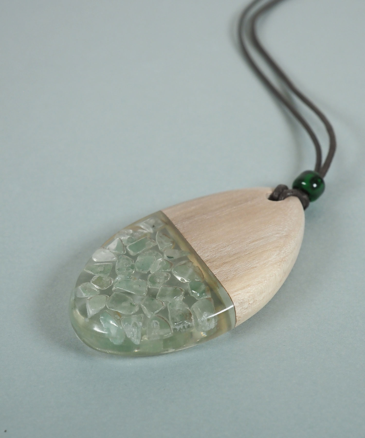 ウッドレジンミックスネックレス【JUNO PREMIUM】 ｜ JUNOアクセサリー