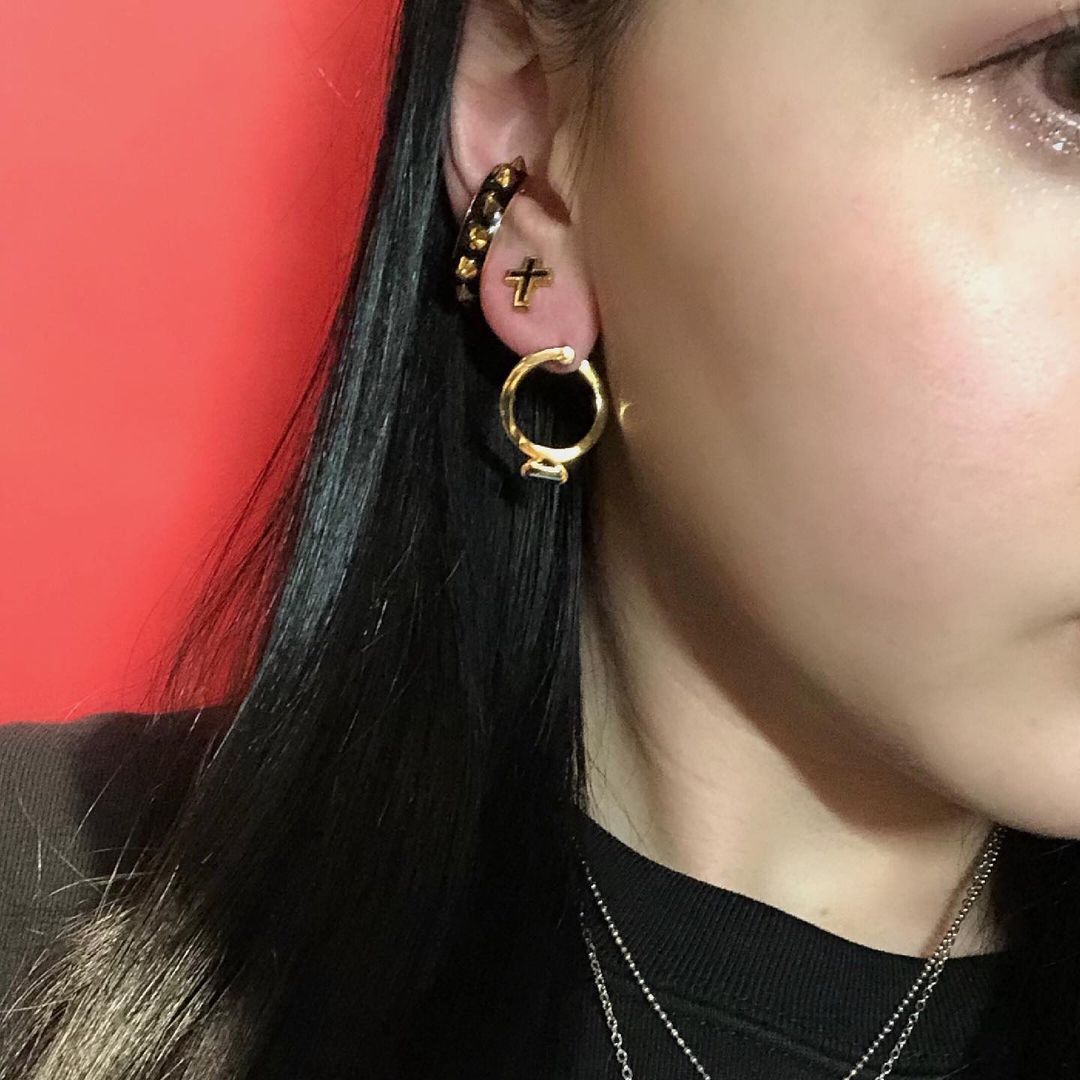 PURITY SPIKE CROSS ピアス | ジャスティン デイビス（JUSTIN DAVIS