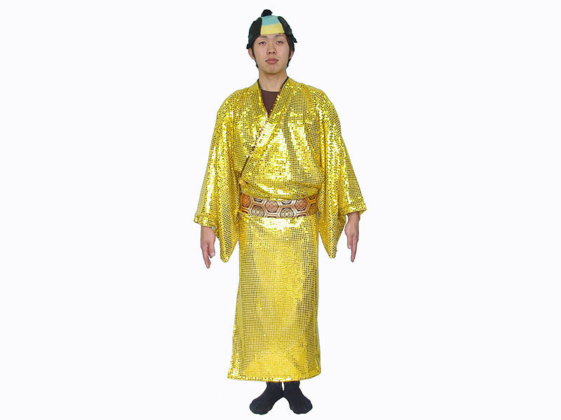まつけんサンバ風ゴールド仮装衣装 | 男女着物・時代劇仮装衣装の
