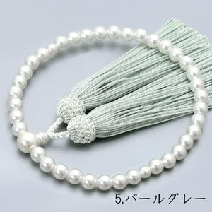 数珠 女性用 選べる9種類 京都宝珠 水晶 紫水晶 珊瑚 パール アクリル