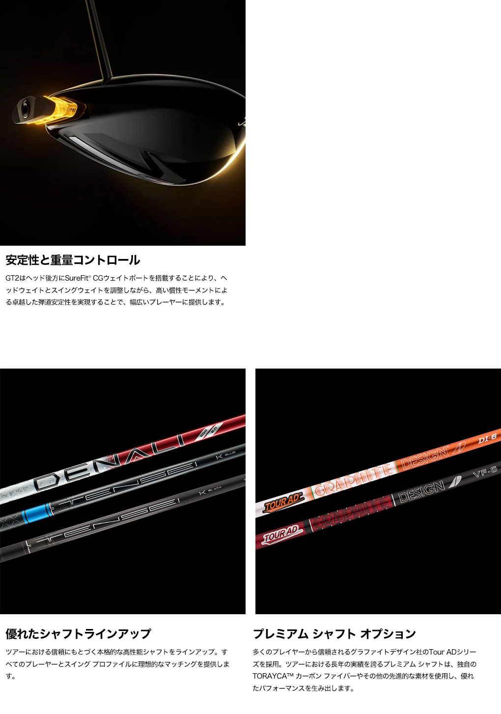GT23W ヘッド Titleist（タイトリスト） GT2 /GT3 ドライバーヘッド単品＋