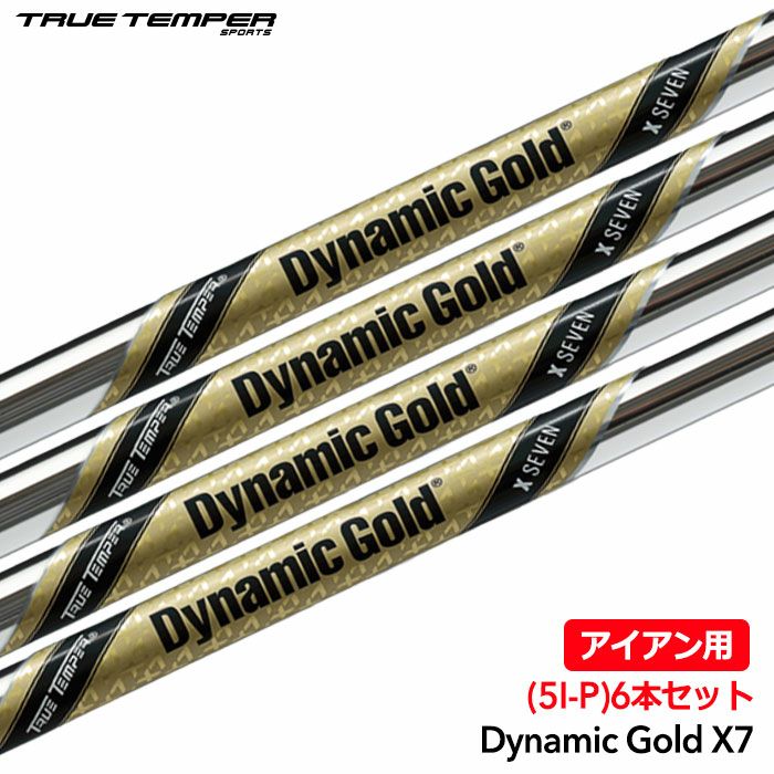 トゥルーテンパー Dynamic Gold X7 アイアン用 スチールシャフト 6本