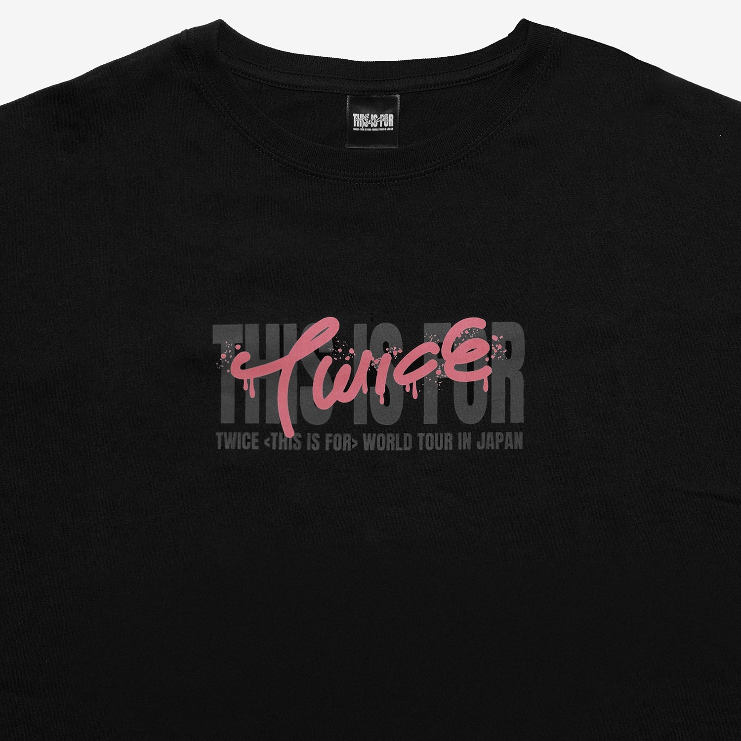 T-SHIRT〈BLACK〉【L】/ MOMO / TWICE『THIS IS FOR』 – JYP JAPAN