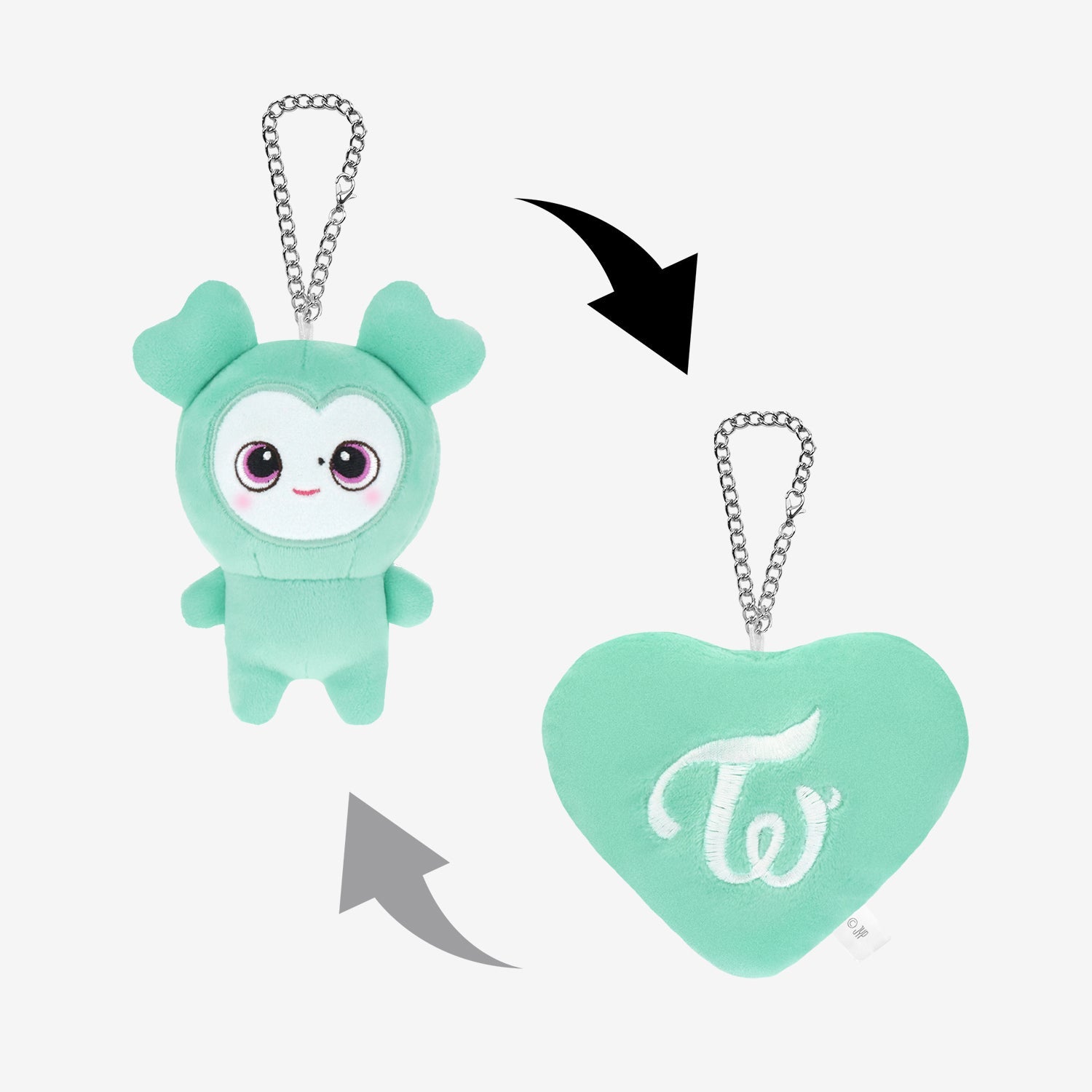 BABY LOVELYS REVERSIBLE BAG CHARM - Baby MIVELY / TWICE『THIS IS