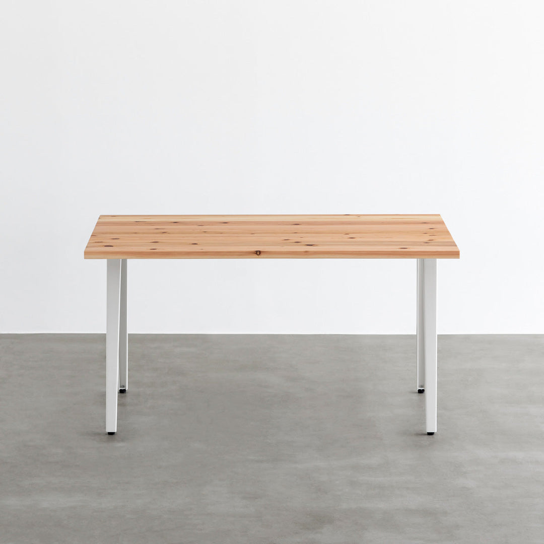 THE TABLE / 無垢 杉 × White Steel – KANADEMONO