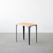 THE TABLE / コンパクトデスク ラバーウッド ナチュラル × Black Steel