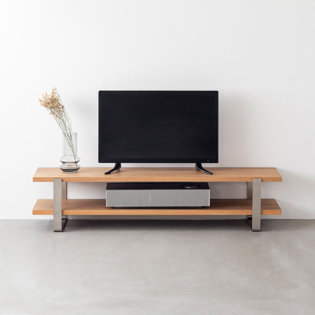 THE TV BOARD / LOW TABLE くるみ × Stainless – KANADEMONO